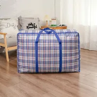 Portable Extra Large Laundry Bag Zipped Reusable Quilt Storage Bag Large Capacity Thickened Moving Bag Toy Storage 2