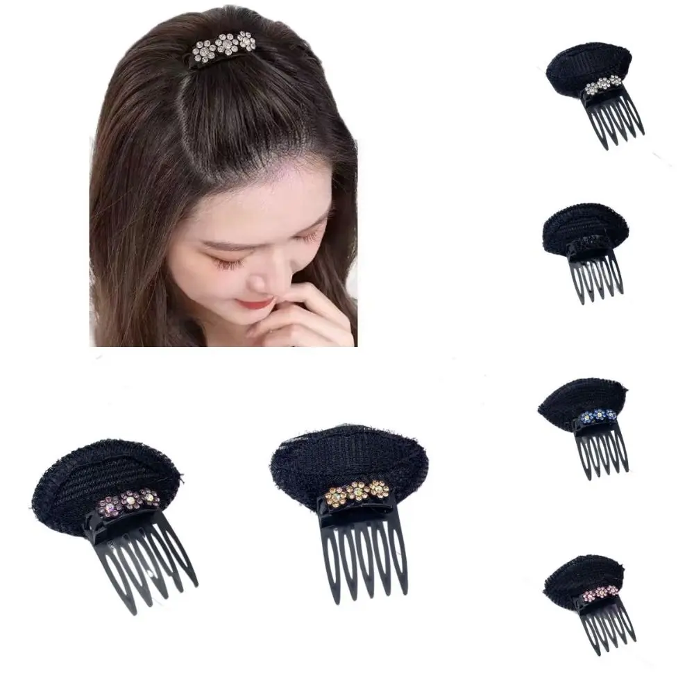 Diamante Puff Capelli Testa Cuscino Fiore Spugna Volume Invisibile Fermaglio Per Capelli Accessori Per Capelli Treccia Bun Bump It Up Volume Base Per 