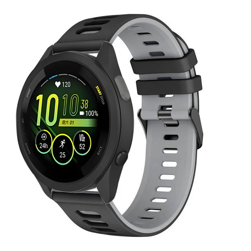 Dual-Color Silicone Wristband - 20mm/22mm Strap