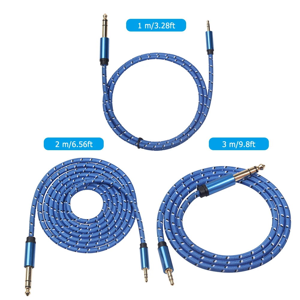 3.5mm -6.35mm 1/4 ġ  ̺ ׷  ÷,   ݵ ̽  ̾ ڵ