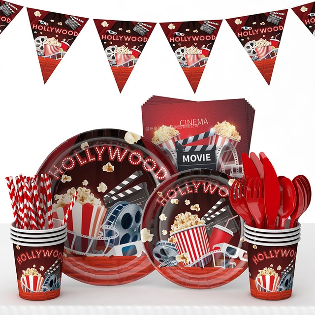 Opening Night Movie Party Supplies Balloon Bouquet Decorations Hollywood  Film Clapper