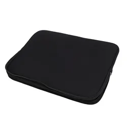 Black Waterproof Neoprene Tablet Carrying Case with Zipper (14in)