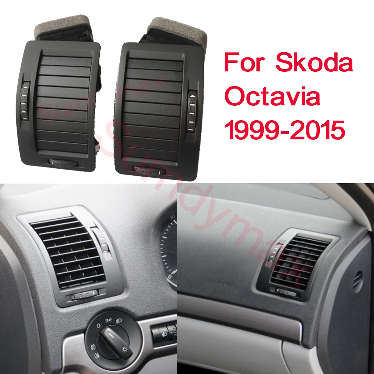 

1ZD819701 1ZD819702 передняя для Skoda Octavia yeti 2004-2013, автомобильная приборная панель, вентиляционное отверстие для кондиционера