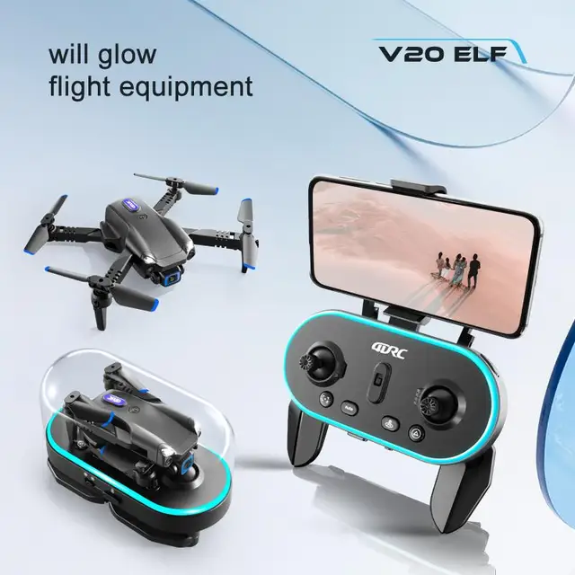 New V20 Mini Drone 4k Profesional HD Dual Camera fpv Height Keep Drones Photography Rc Helicopter Foldable Quadcopter Dron Toys 6