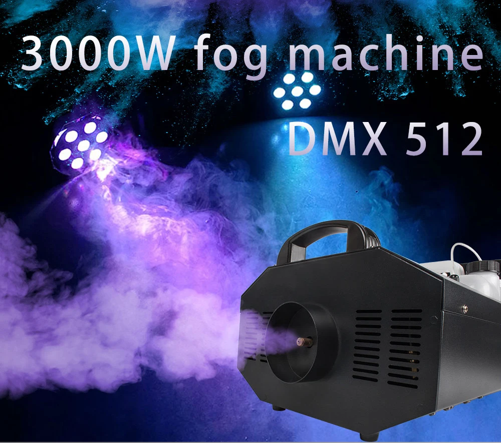 SHEHDS 3000W Bühnen-Nebelmaschine DMX512 Drahtlose Fernbedienung Professionelle Nebelmaschine für DJ Disco Hochzeit Party Club Bar – Detail 1