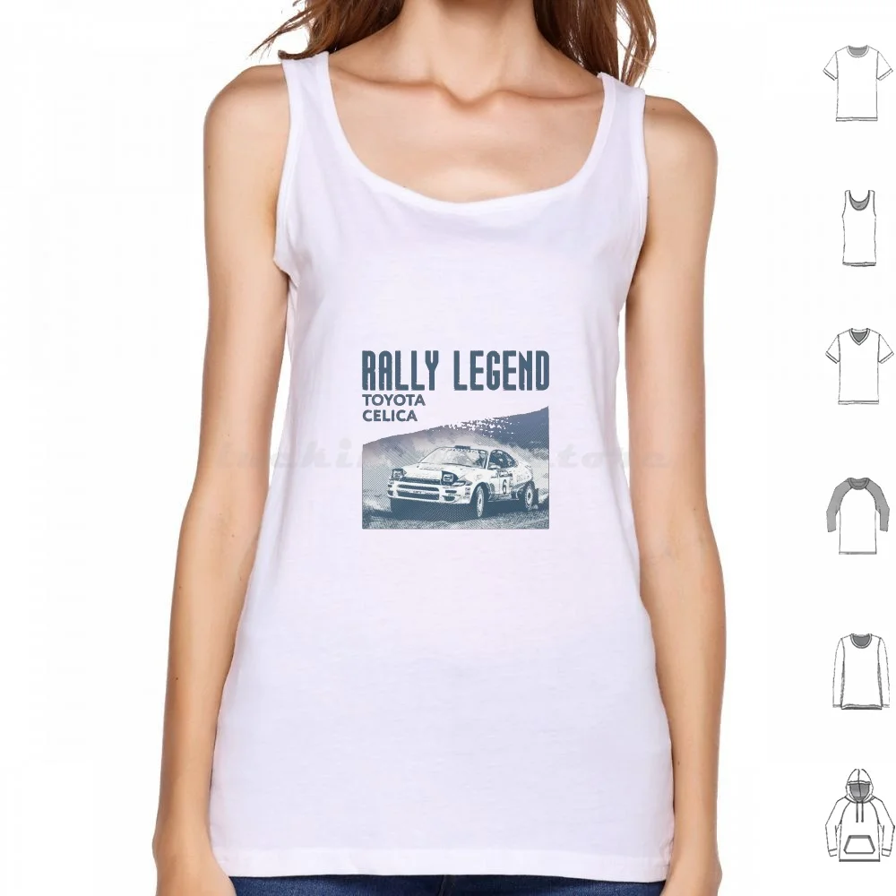 Rally Legend-Celica T18 Gt Quattro | Sport Auto | Autosport Serbatoio Magliette E Camicette Di Stampa Di Cotone Rally Legend 4Wd Turbo Dirt Rally