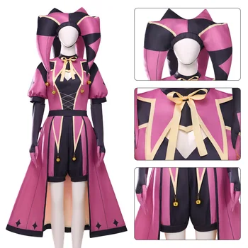 Costume Cosplay Cos Room TFC The Freak Circus Columbina - Outfit da Clown Rosa dell'Angelo - Abbigliamento Spaventoso Yandere Horror