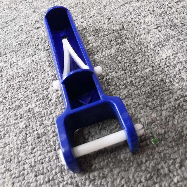Kék Tisztító Szerszám Fogantyú Tartós V Alakú Vékony Kefe Fejfogantyú Műanyag V-Clip-Vel Az Úszómedence Gyógyfürdőhákhoz - Image 3