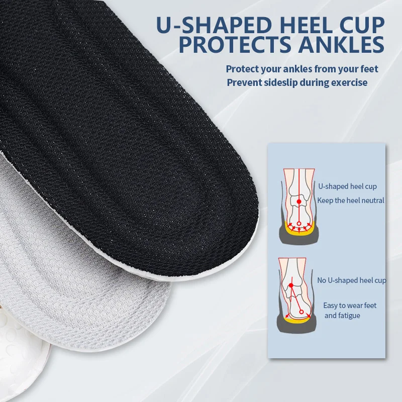 Orthopedic Memory Foam Sport Insoles For Shoes Sole Cushion Running Shock-Absorbant Breathable Deodorization PU Soft Pad shoe insoles orthopedic insoles