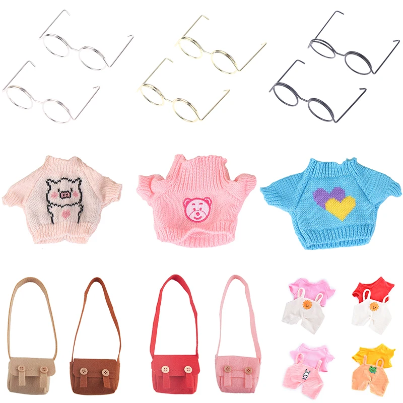 30cm Lalafanfan Duck Clothes Accessories Plush Toy Clothes Sweaters Glasses Hat Cafe Duck Accessories Children Birthday Gift