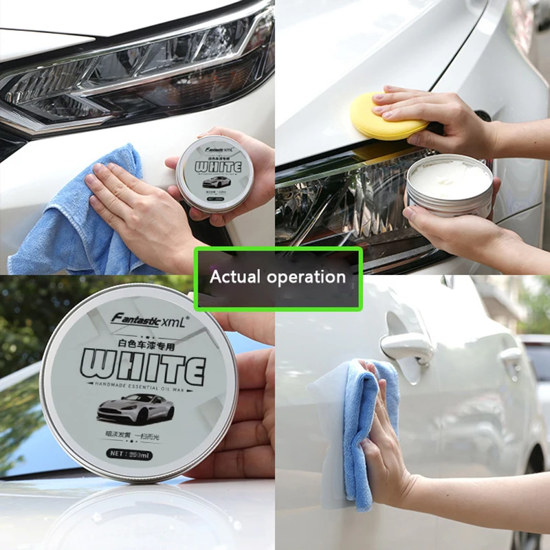 Car Wax 120g Crystal Wax Car Plating Set Hard Glossy Wax Layer Covering Paint Surface Coating Formula Waterproof Film Car Polish