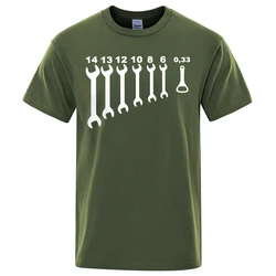 Vintage Mechanic Humor Cotton Tee - Men's Short Sleeve Graphic T-Shirt - XXXL (Dark Green)