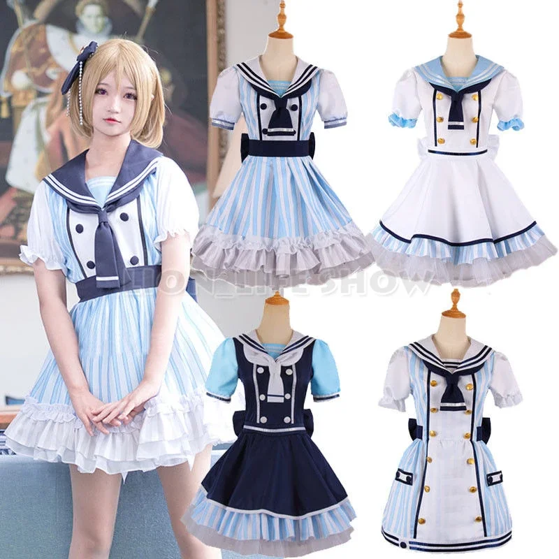 

Love Live Lovelive Umi Kotori Nico Rin Eli Pirate Cosplay Costume Sailor Dress