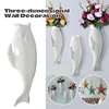 Nautical Style Home Wall Hanging Decoration Resin Starfish Background Decor Pendant Modern Creative Wall Ceramic Goldfish Vase 3