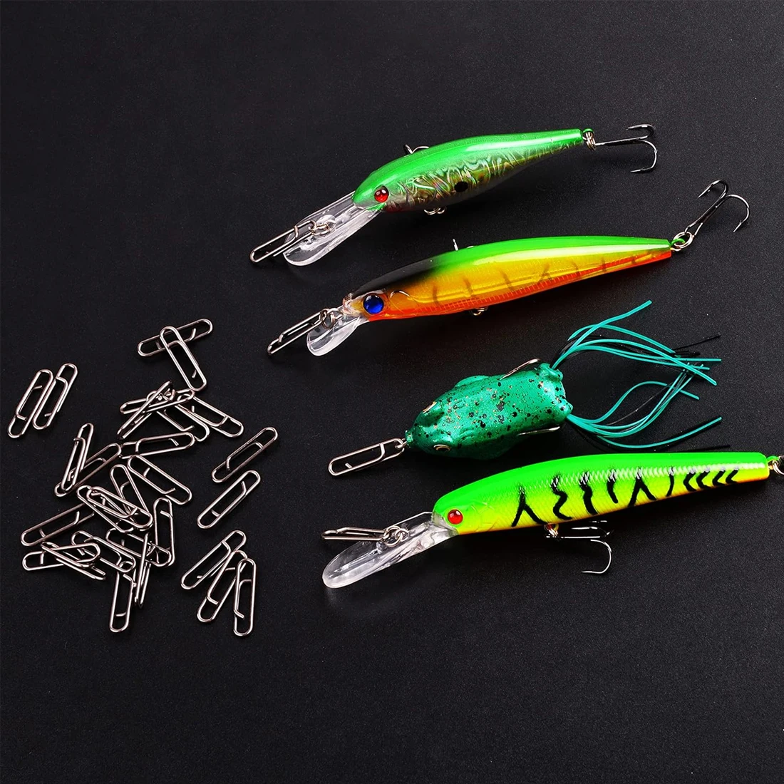 Snaps fishing 50 pièces 9KM acier inoxydable pour connexion rapide des leurres pêche mer