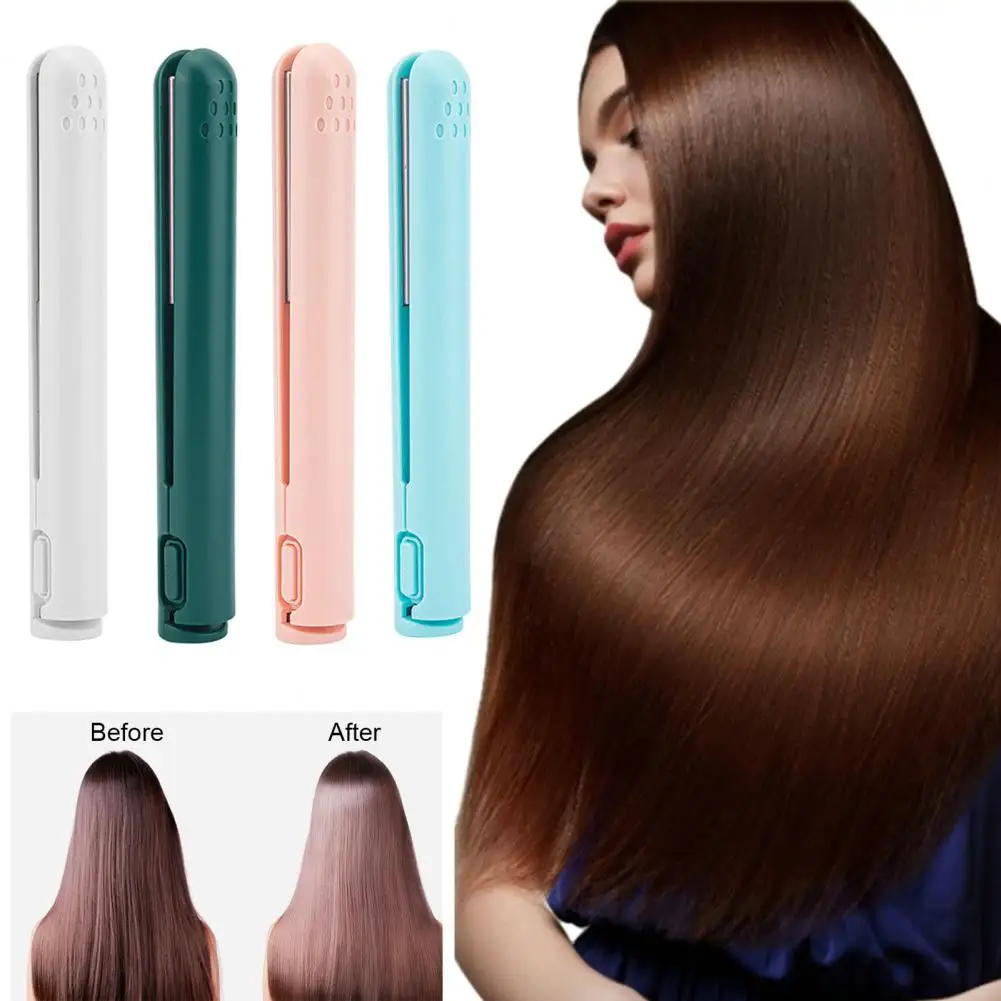 

Mini Curling Iron Portable Rechargeable USB Dual-use Hair Curler Straightener for Smooth Safe Styling for Women
