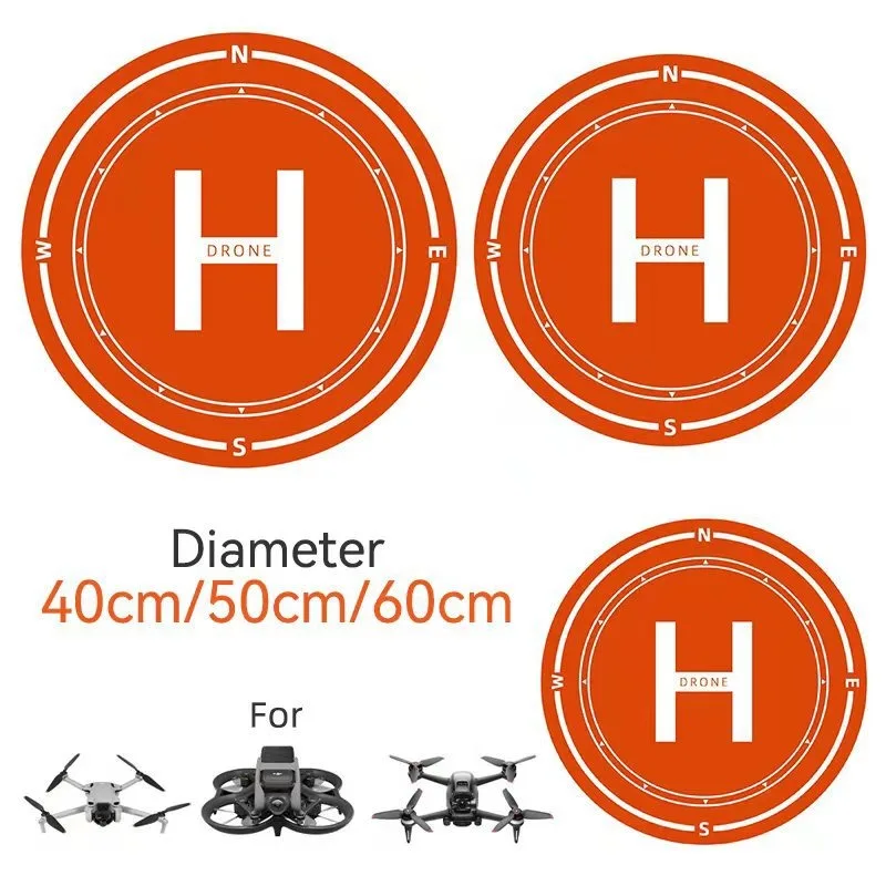 Gros plan sur le pad d'atterrissage pour drone montrant la texture du tissu non tissé et les coutures renforcées.