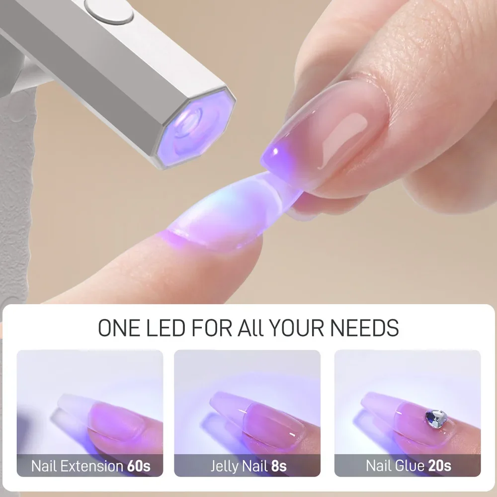 타이머 기능이 있는 UV LED 네일 램프, 조절 가능한 브래킷 베이스와 LED 표시등, 빠른 경화 및 젤 네일용 전문 네일 건조기