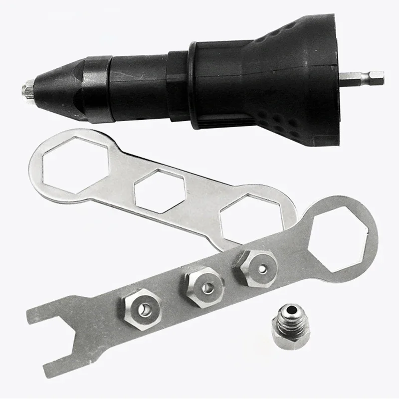 Electric Rivet Nut Gun Rivet Nut Riveting Tool Cordless Riveting Drill Adaptor Insert Drill Adapter Tool Accessorie