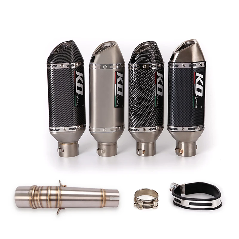 

38-51MM DB Killer Escape Pipe Link Section Removable Diameter Slip-on Exhaust System Muffler For HONDA NC700 NC750X Until 2019