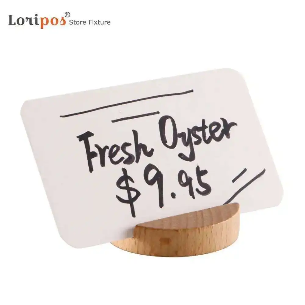 100pcs Info Ticket Word Card New Blank Kraft Paper Handwritten Letters Cardboard Retailing Store Price Tag Name Chalk Board