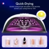 UV LED Lamp For Nail Manicure 72LEDS Professional Gel Polish Drying Lamps With Timer Auto Sensor Manicure Salon Tool 5