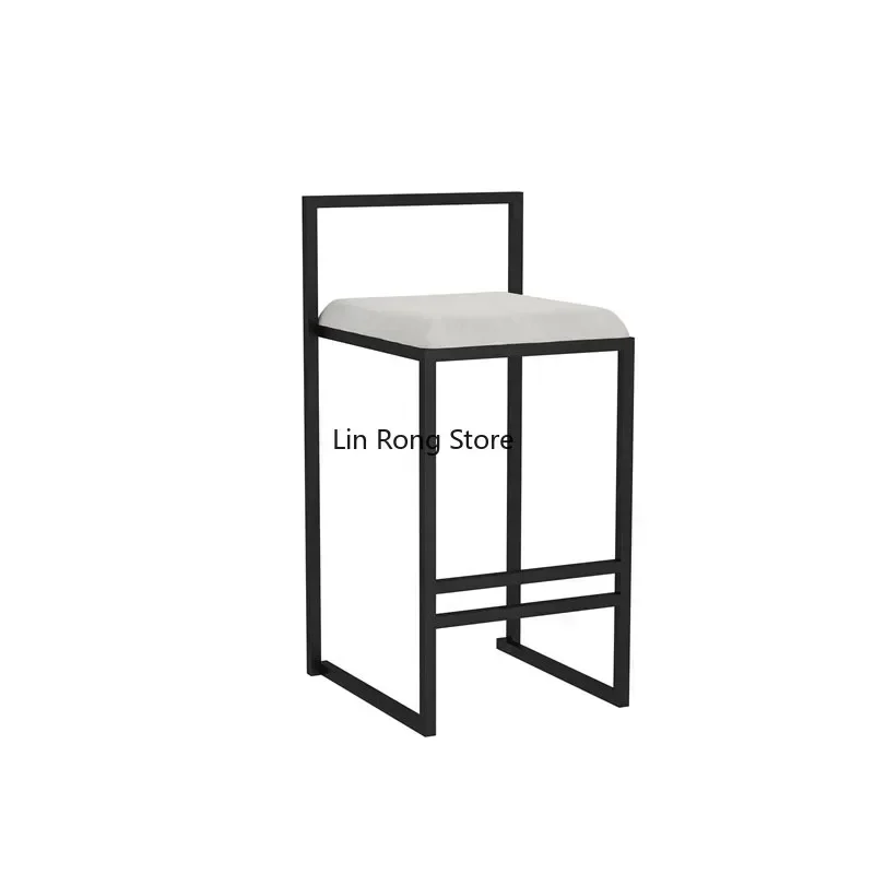 Bancos Para Bar Chair Modern Bar Stools Industrial Style Counter Stool Nordic Backrest Banquet Kitchen Silla De Bar Furniture