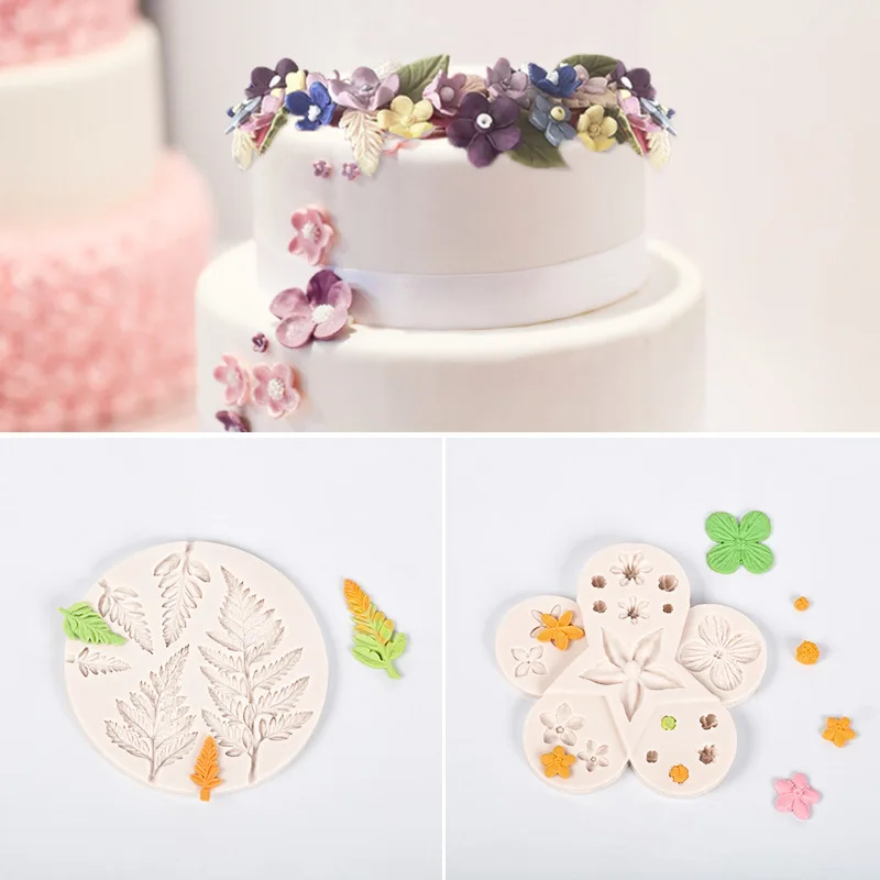 

Rose Leaves and Maple Silicone Mold, Epoxy Candy Polymer Clay Fondant Mold, Cake Decoration Tool, Flower GumPaste Mould