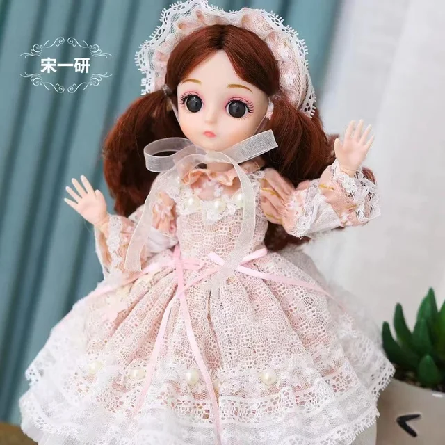 BJD Doll 1/6 Ball Jointed Fashion Full Set Up With Beautiful Clothes Soft Wig Vinyl Head Female Body For Girl Gift ChildrenToys 5