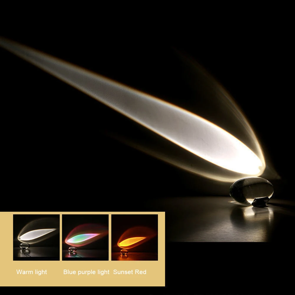 

LED Crystal Table Lamp 5W Eye Of The Sky Egg-shaped Sunset Projector Lamp USB Charging LED Bedside Night Light For Home