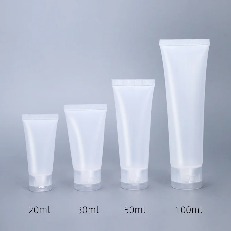 

5Pcs 20/30/50/100ml Travel Refillable Tube Hand Cream Facial Cleanser Storage Cosmetic Squeeze Cream Lotion Container