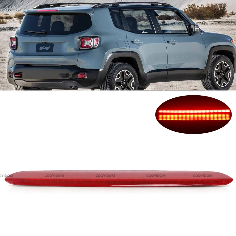 

1 Pcs High Mount Rear Stop Lamp 3RD Rear Third Brake Light For JEEP RENEGADE 2015-2020 68247167AA Additional Brake Lights