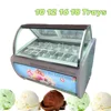 Italian Ice Cream Display Showcase Freezer Commercial Gelato Display Machine Storage Freezers With 10 12 16 18 Pans 1