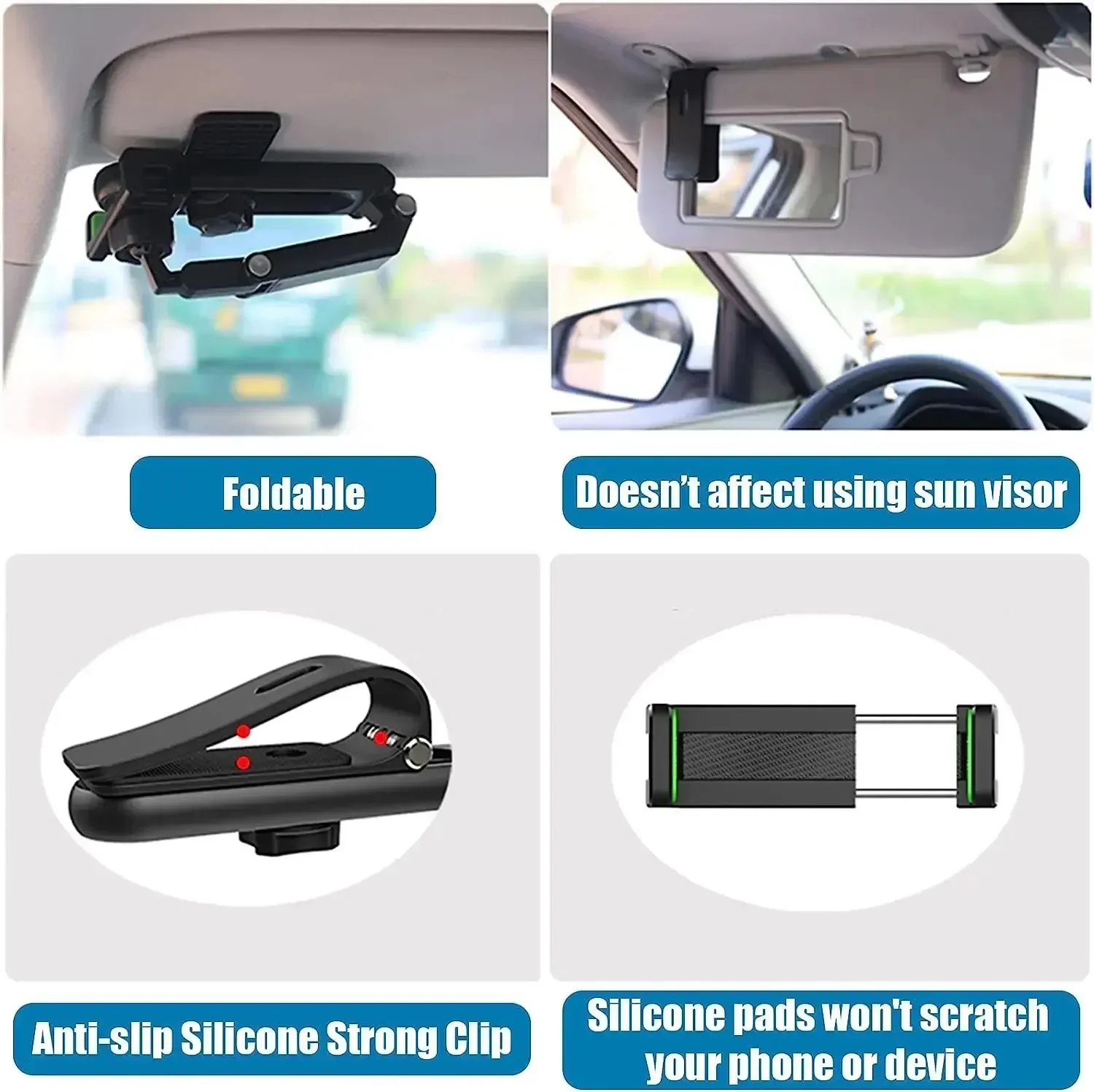 Multifunctional 360 Degree Rotating Car Phone Holder