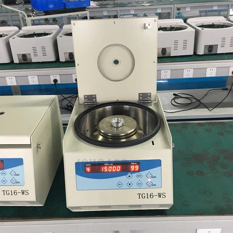 High Speed Laboratory Tabletop LED Digital Display Centrifuge Machine with 6x50ml Angle Rotor TG16-WS