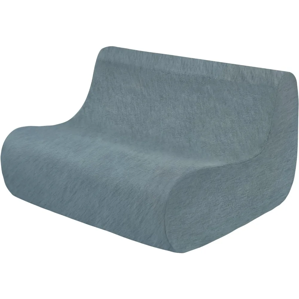 Loveseat Bean Bag Chair, Bean Bag Couch Lazy Beanbag Sofa Large Armless Comfy Chair Sofa,with High Density OnePiece Foam Filling