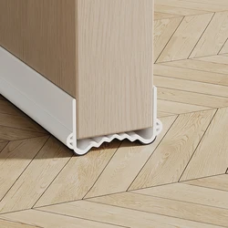 Door Draft Stopper - Dust and Noise Insulation Weather Stripping Seal Strip - 3.5 - 5.5CM (White)
