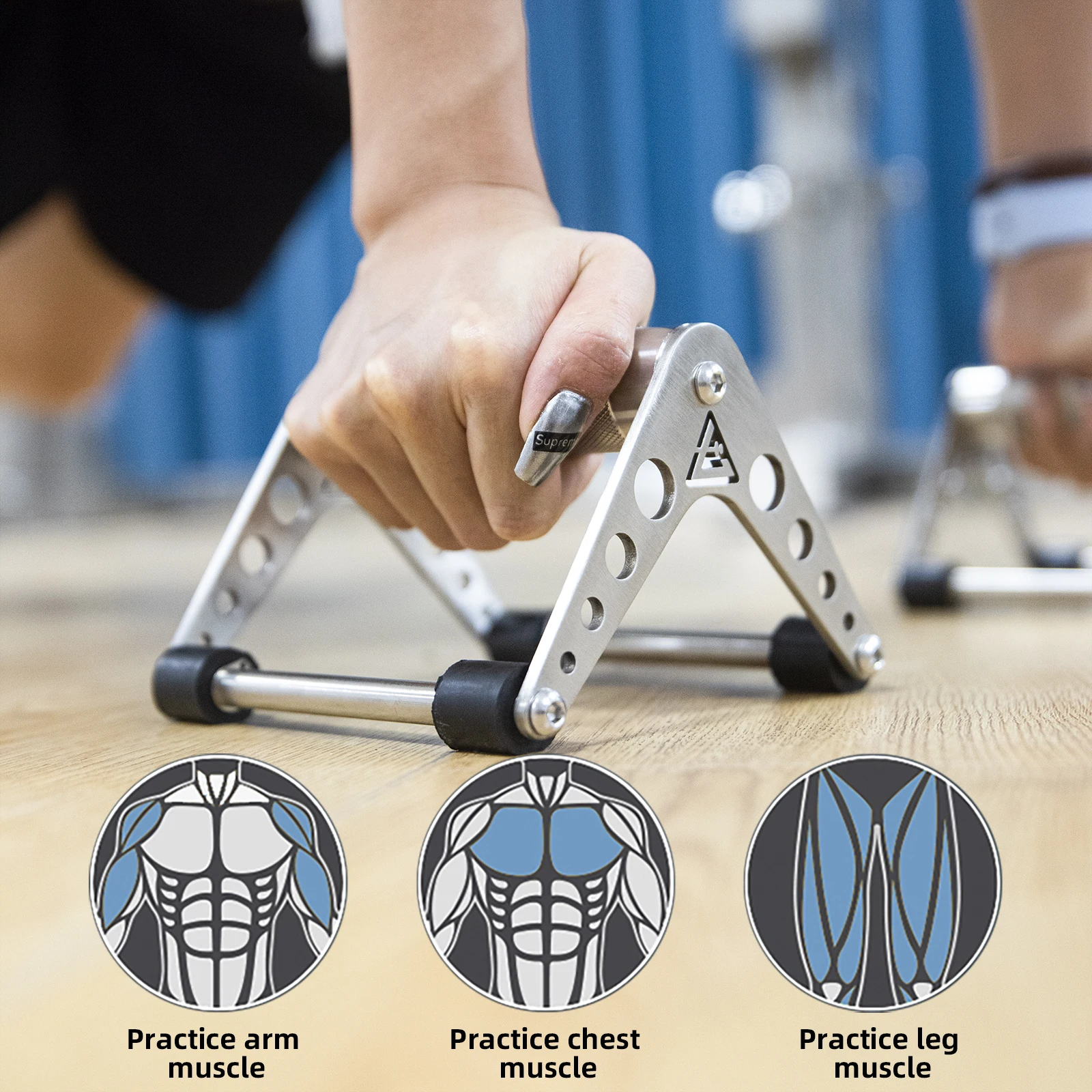 Home workout equipment,push-up stand,professional push up strength Training equipment,304 stainless steel push up stand,Gym equi