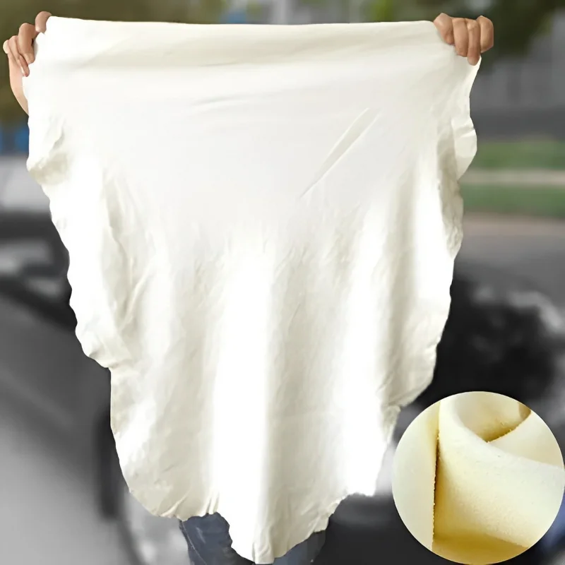 

Natural Chamois Towels Car Cleaning Leather Cloth Auto Body Window Motorcycle Drying Water Absorption Rags Care Washing Tools