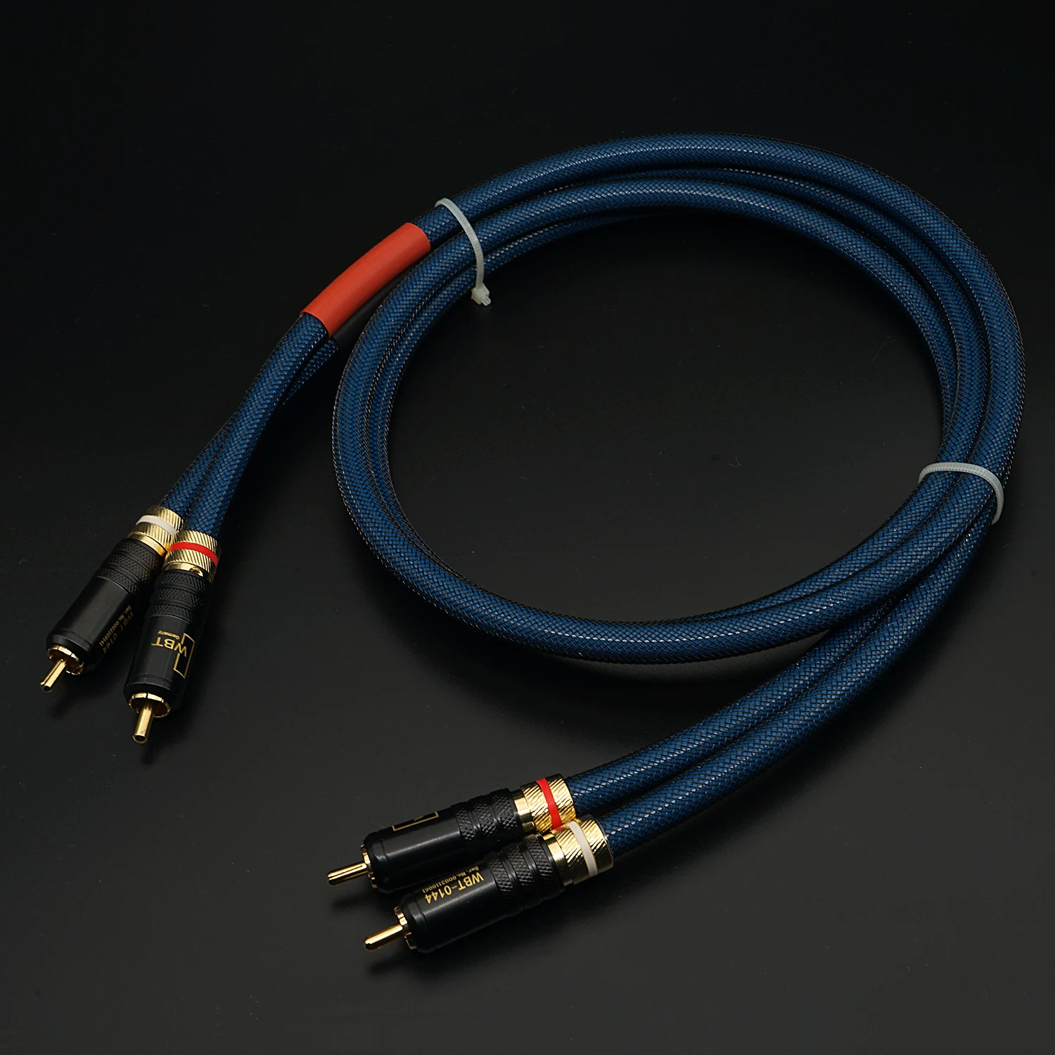 오디오 프리앰프 앰프 DAC용 은도금 두꺼운 도체, 하이파이 SQ88 G5 RCA 케이블 쌍