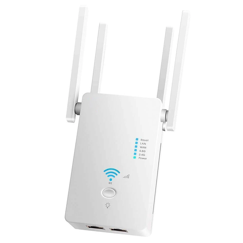 AC1200 Wireless 5G WiFi Extender/Router/AP Dual Band Repeater Booster Signal 802.11AC Long Range 1200Mbps Wi-Fi Access Point