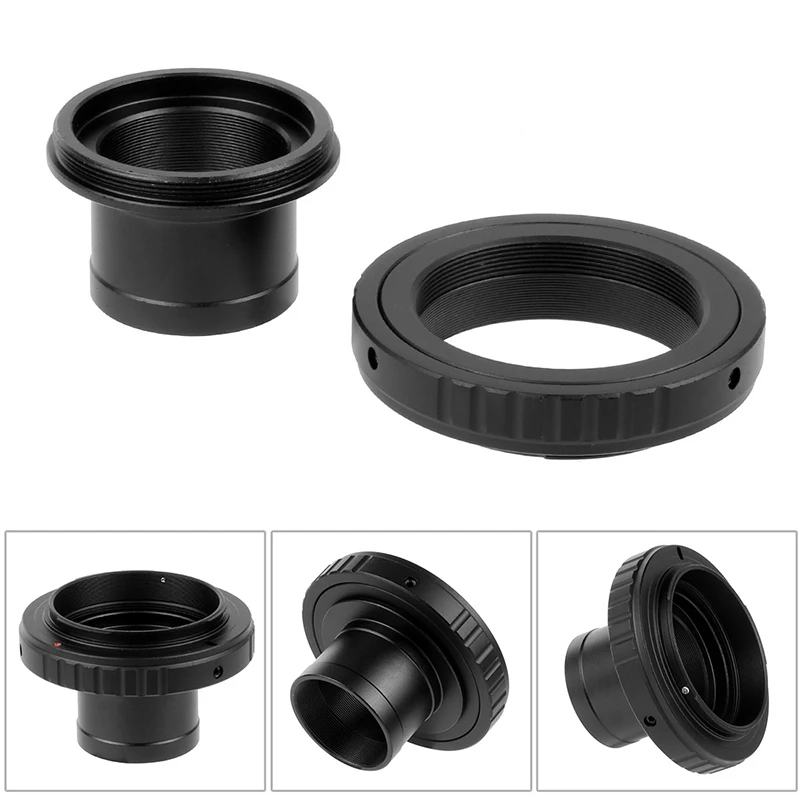 1.25"; T-mount Metal Telescope Adapter and Canon EOS Nikon Sony SLR/DSLR Cameras T-ring Astronomical Telescope Photography 2