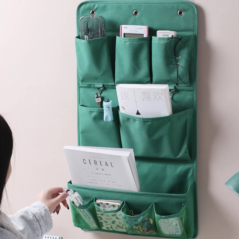 Household multifunctional Wall Hanging Storage Bag Cloth Art Sundries ...