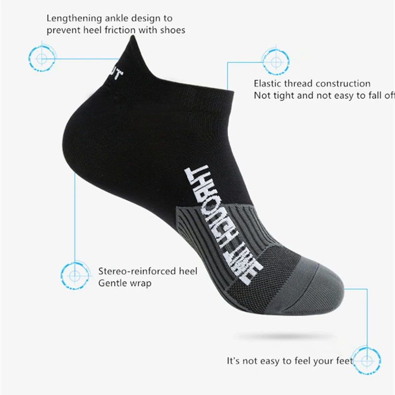 3 Pairs High Quality Men Ankle Sports Socks Athletic Fitness Running Breathable Spring Summer Mesh Casual Short Sock