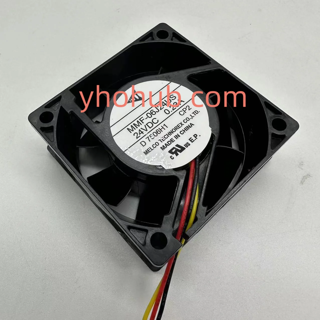 Melco Mmf06j24us Cp2 dc 24v 0.23a 60x60x25 mm Ventilador de Refrigeração do Servidor de Fios