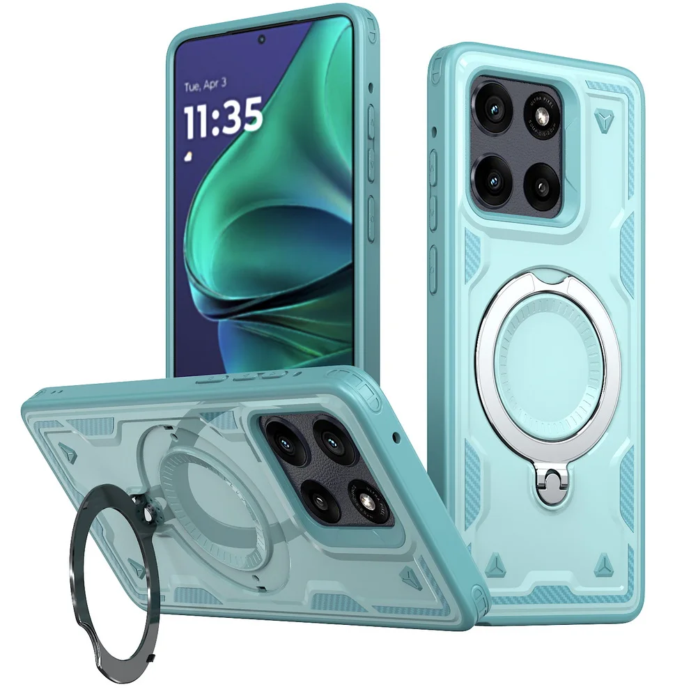 Metal Ring Magnet Wireless Charge Case - Enhanced Protection Cover