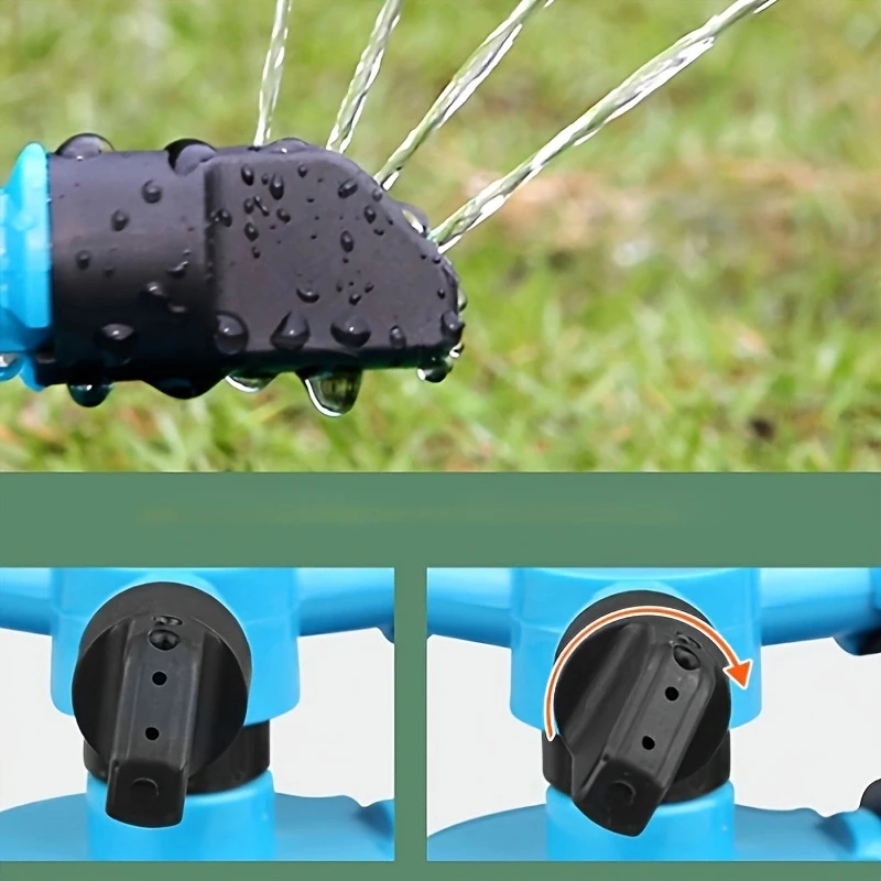 Ground Inserted 360 Degree Rotating Automatic Irrigation Adjustable Spray Nozzle For Gardens And Lawns garden sprinkler plants irrigation kits drip irrigation