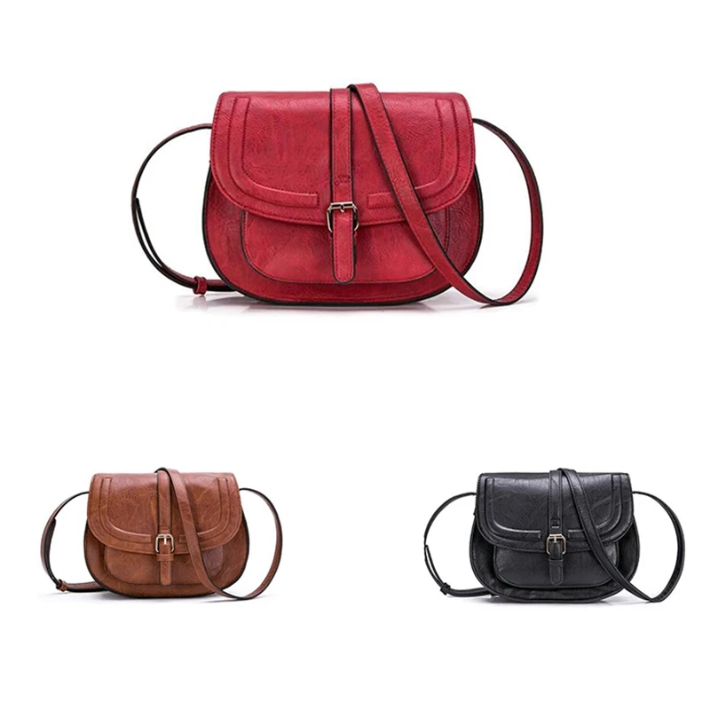 

NEW-Women's Bags Adjustable Shoulder Straps Crossbody Small Wallets Saddle Bags Shoulder Semicircle Bags