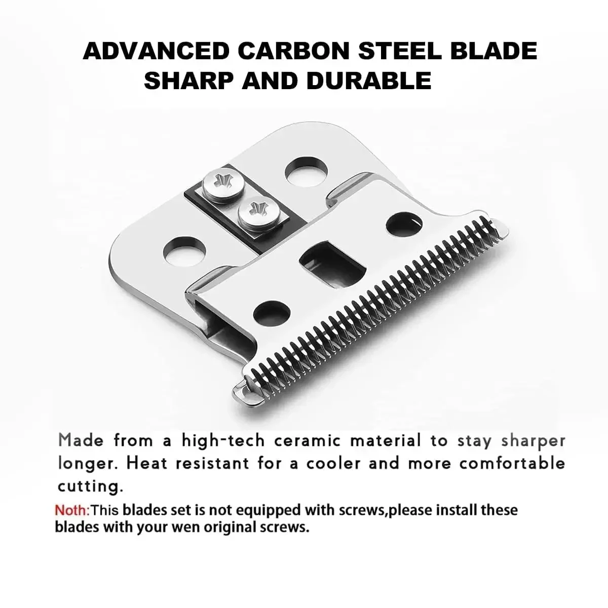 Pro Replacement T Blade Compatible with Andis Trimmer Outliner GO,GTO,GTX, SL, SLS Headliner LS2,LS3 Ceramic & Carbon Steel