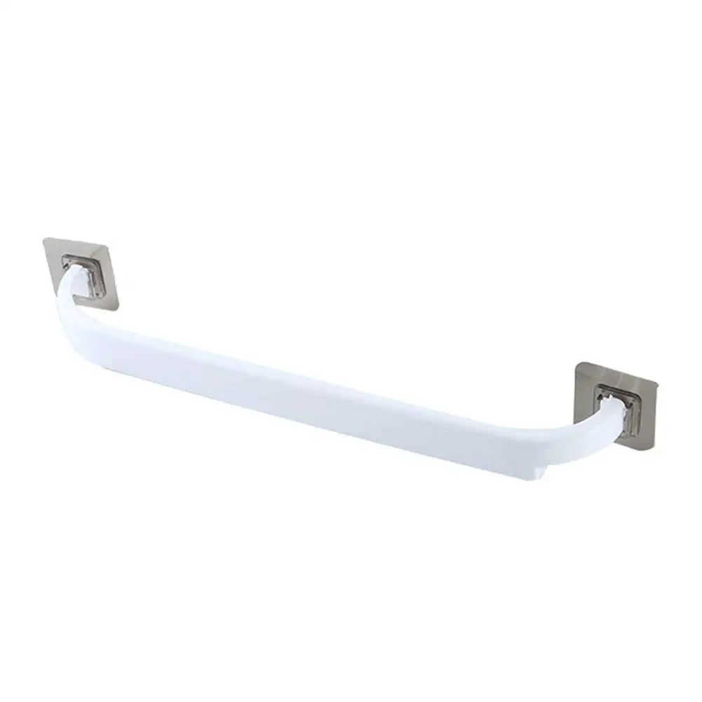 Towel Rack Adhesive Bathroom Towel Bar Shelf Wall Mounted Towels Hanger Toilet Holder Kitchen Bathroom Organizer